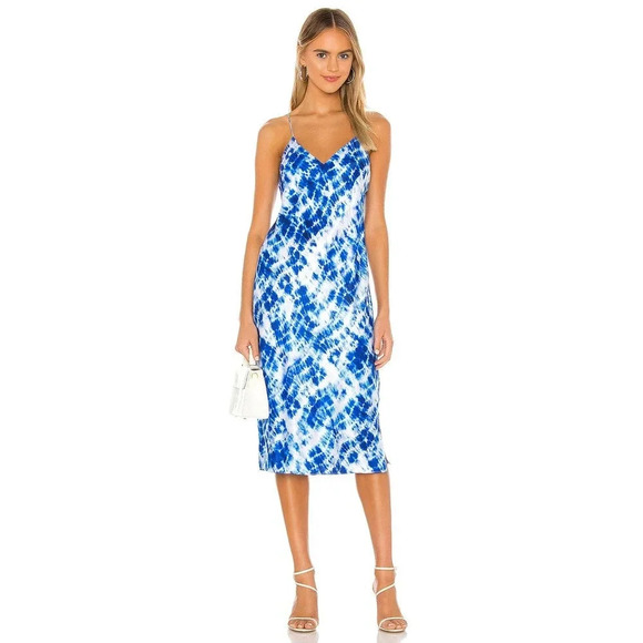 Cami NYC The Raven Slip Dress Shibori Size L - Picture 1 of 8
